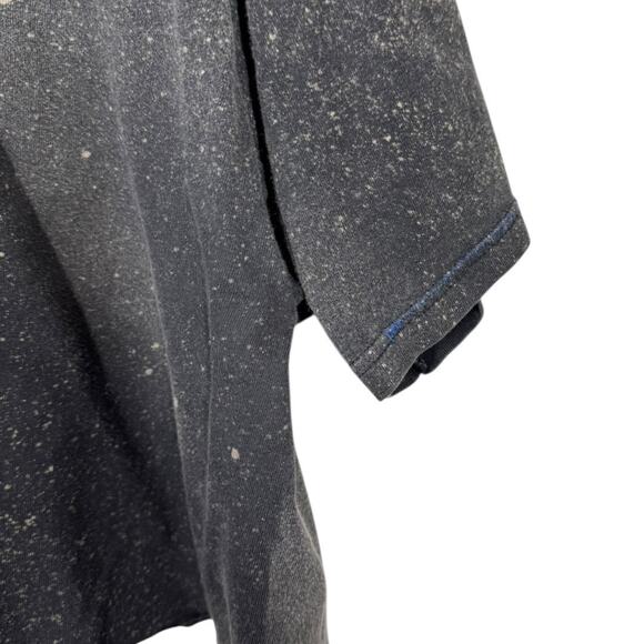 Reworked Harley Davidson Cropped Graphic Tee XL Oversized Bleached Boho Edgy - Picture 4 of 5